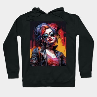 harlequin glasses Hoodie